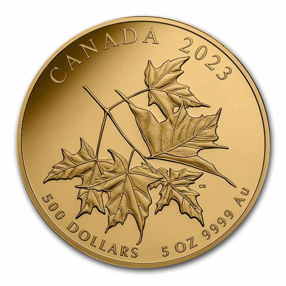 2023 Canada Proof Gold $500 Beloved Maple Leaves