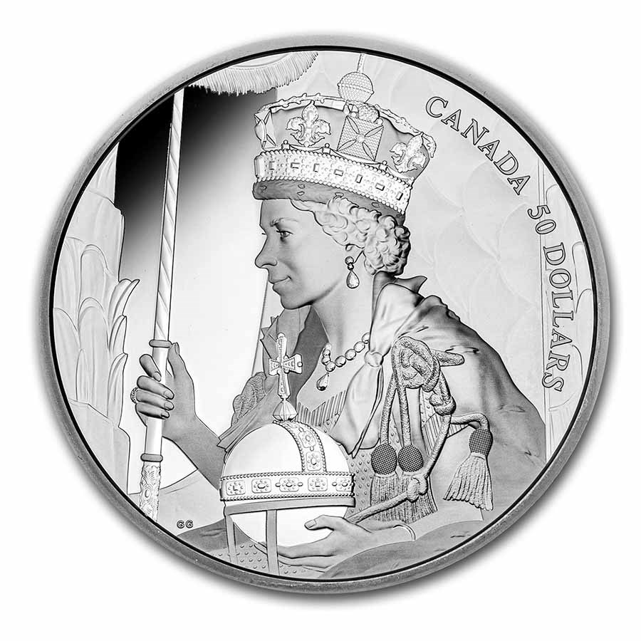 2023 Canada Silver $50 Queen Elizabeth II's Coronation