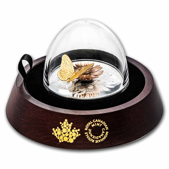 2023 Canada Silver $50 The Monarch and The Bloom 2023 Canada Silver $50 The Monarch and The Bloom