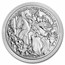 2023 Carpathians 1 oz Silver Four Horsemen of the Apocalypse BU