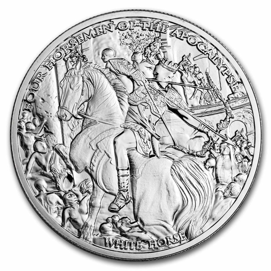 2023 Carpathians 1 oz Silver Four Horsemen of the Apocalypse BU