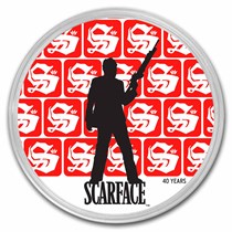 Buy 2023 Chad 1 oz Silver Color Proof Scarface 40th | APMEX