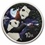 2023 China 2-Coin 30 gram Silver Colorized Panda Day/Night Set