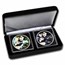 2023 China 2-Coin 30 gram Silver Colorized Panda Day/Night Set