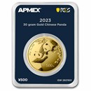 2023 China 30 gram Gold Panda (MD® Premier + PCGS FS Single)