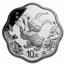2023 China 30 gram Silver Lunar Rabbit Proof Blossom Colored Coin