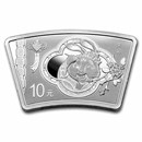 2023 China 30 gram Silver Lunar Rabbit Proof Fan Shape Coin