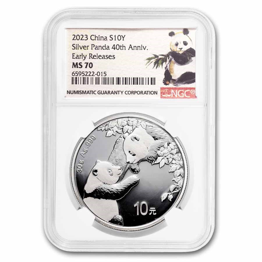 2023 China 30 gram Silver Panda MS-70 NGC (Early Release)