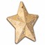 2023 Cook Isl. 1 oz Silver Holiday Ornament Snowflake Star Gilded