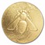 2023 Cook Islands 1/2 gram Gold Ancient Greece: Honey Bee-Ephesos