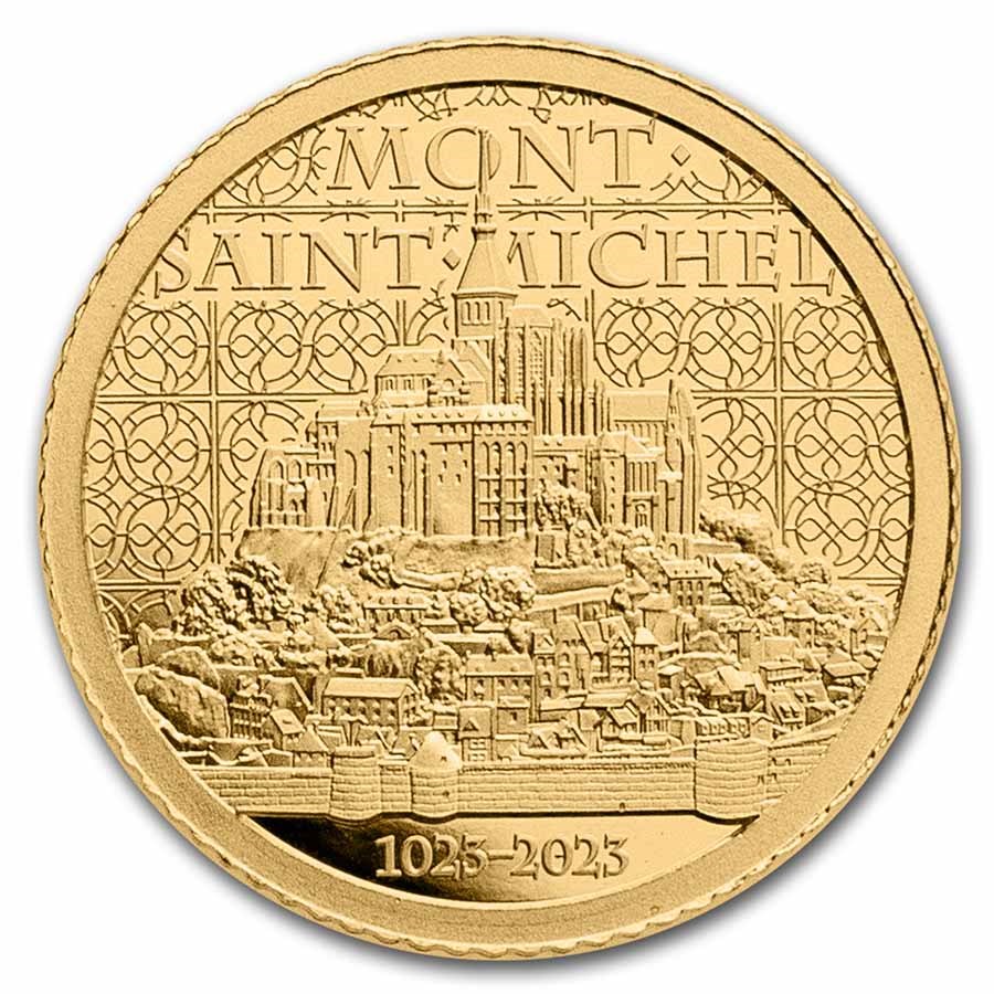 2023 Cook Islands 1/2 gram Gold Proof Mont Saint-Michel