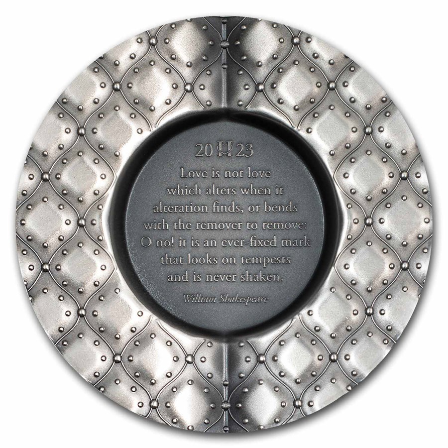 2023 Cook Islands 1 oz Silver Antique Secret Heart