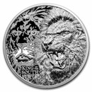 2023 Cook Islands 1 oz Silver King of the South: Lion