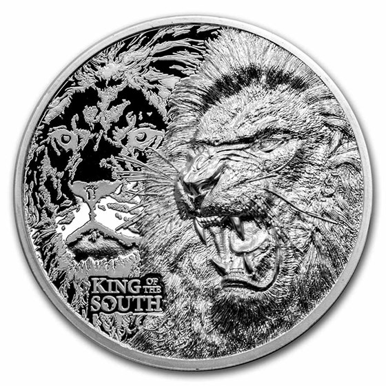 2023 Cook Islands 1 oz Silver King of the South: Lion 2023 Cook Islands 1 oz Silver King of the South: Lion