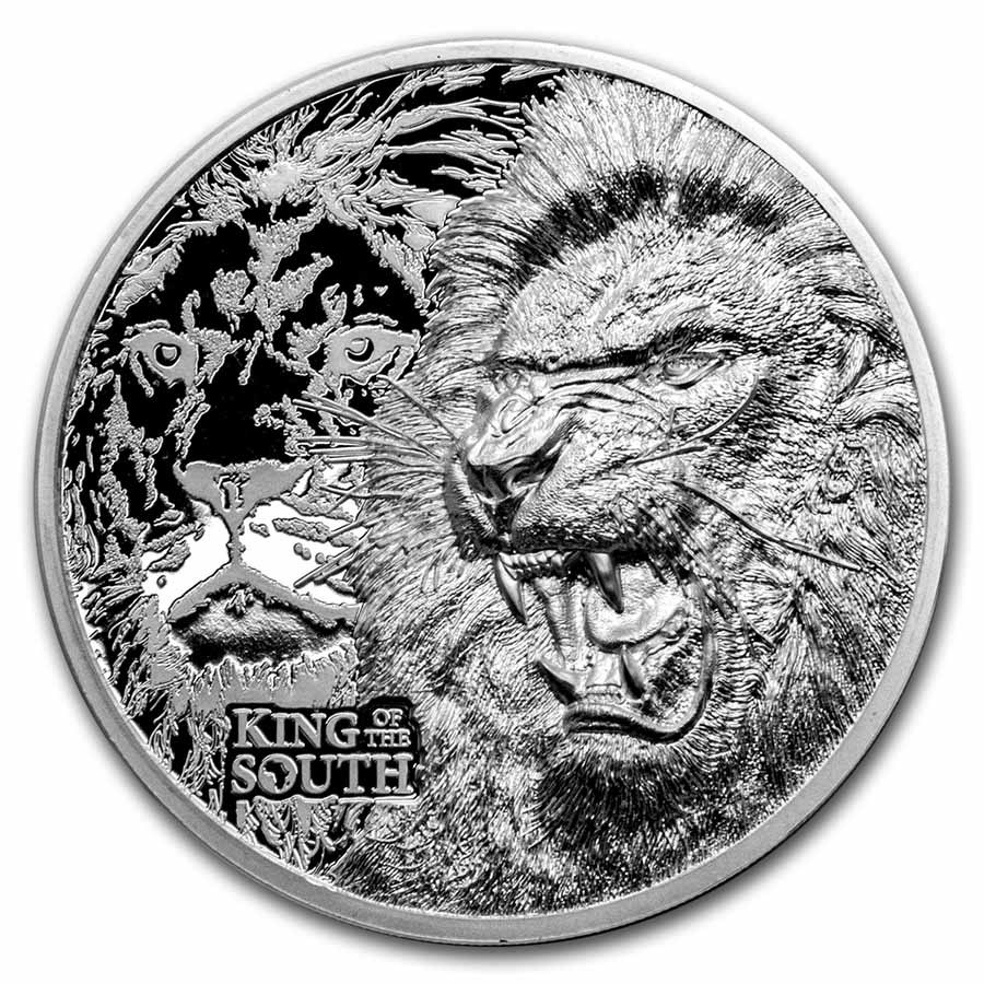 2023 Cook Islands 1 oz Silver King of the South: Lion