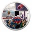 2023 Cook Islands 1 oz Silver Proof Tenham Meteorite
