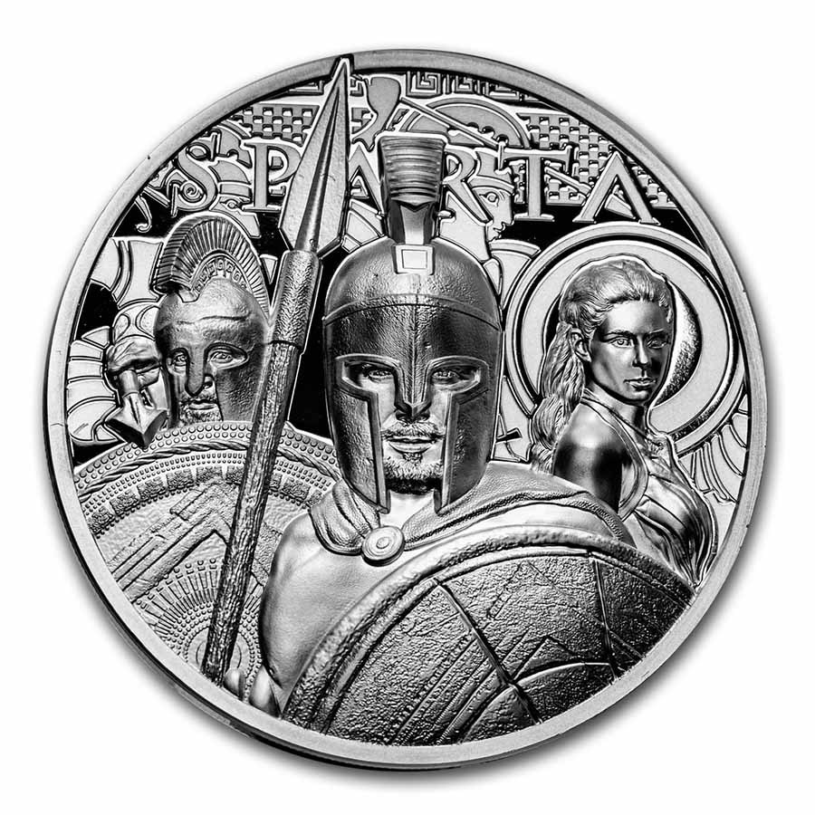 2023 Cook Islands 1 oz Silver Sparta Proof