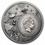 2023 Cook Islands 2 oz Silver Historic Instruments; Astrolabe