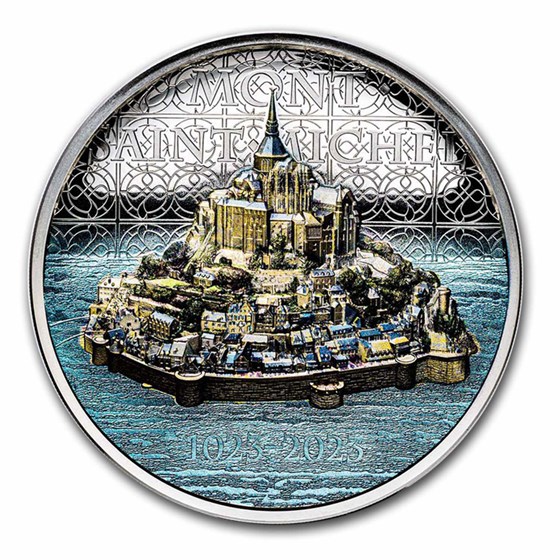 2023 Cook Islands 2 oz Silver Proof Mont Saint-Michel 2023 Cook Islands 2 oz Silver Proof Mont Saint-Michel
