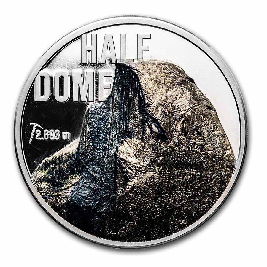 2023 Cook Islands 2 oz Silver Proof Mountains; Half Dome