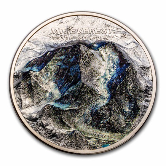 2023 Cook Islands 2 oz Silver Proof Mt. Everest First Ascent 2023 Cook Islands 2 oz Silver Proof Mt. Everest First Ascent
