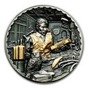 2023 Cook Islands 3 oz Silver Antique Steampunk: Science Lab