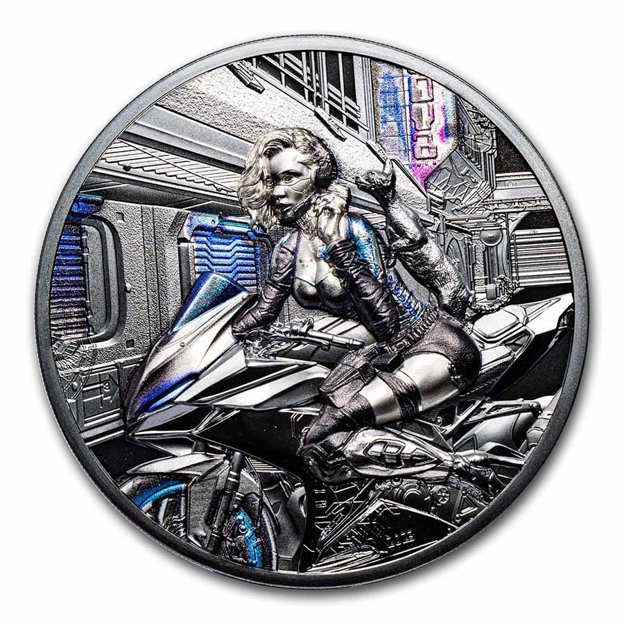 2023 Cook Islands 3 oz Silver Cyber Queen; The Beginning