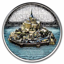 Buy 2023 Cook Islands 5 oz Silver Proof Mont Saint-Michel | APMEX