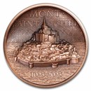 2023 Cook Islands 50 gram Copper Mont Saint-Michel