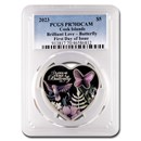 2023 Cook Islands Silver Brilliant Love Heart PR-70 PCGS (FDI)