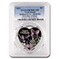 2023 Cook Islands Silver Brilliant Love Heart PR-70 PCGS (FDI)