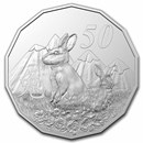 2023 Cupro-Nickel 50c Tetra-decagon Lunar Year of the Rabbit