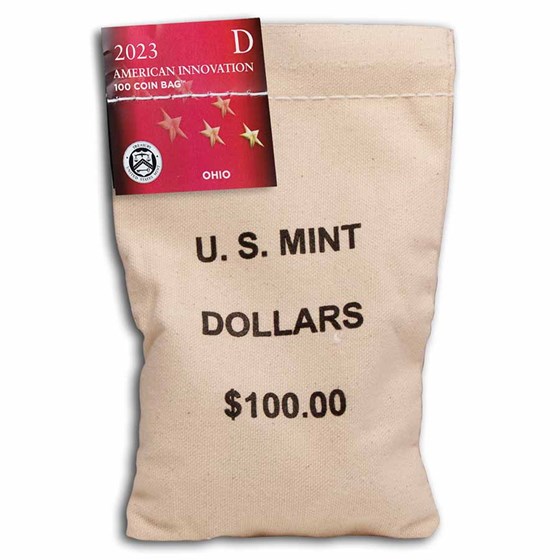 2023-D American Innov. $1 Underground Railroad 100-Coin Bag (OH)