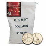 2023-D American Innovation $1 Lung Transplant 100-Coin Bag (MS)