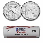 2023-D Bessie Coleman Women's Quarter 40-Coin BU Roll
