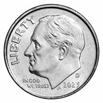 2023-D Roosevelt Dime 50-Coin Roll BU