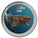 2023 Democratic Rep. of Congo 1 oz Silver Dunkleosteus Color