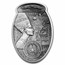 2023 Djibouti 3 oz Silver The Nefertiti Bust 3D Shaped Coin