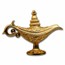 2023 Djibouti 5 oz Silver Gold Gilded Magic Lamp Shaped Coin