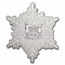 2023 Fiji 1/2 oz Silver Snowflake Coin w/ Crystals, Box & COA