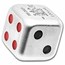 2023 Fiji 1 oz AG $1 Year Of The Rabbit Dice Coin w/ Box & COA