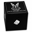 2023 Fiji 1 oz AG $1 Year Of The Rabbit Dice Coin w/ Box & COA
