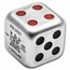 2023 Fiji 1 oz AG $1 Year Of The Rabbit Dice Coin w/ Box & COA