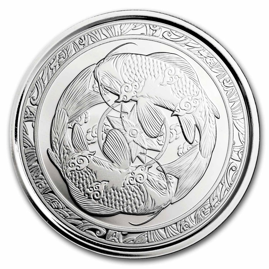 2023 Fiji 1 oz Silver Koi Fish BU