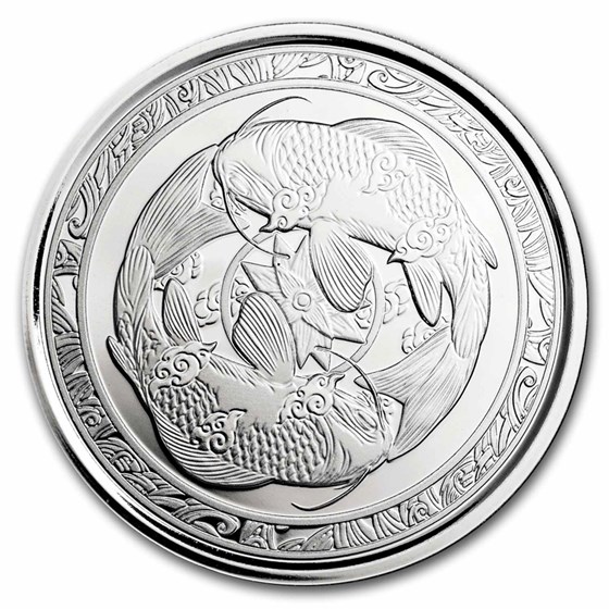 2023 Fiji 1 oz Silver Koi Fish BU 2023 Fiji 1 oz Silver Koi Fish BU