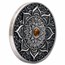 2023 Fiji 3 oz Antique Finish Silver Mandala Art (Indian)