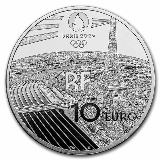 Buy 2023 France €10 Silver Paris 2024 Olympics Golf APMEX