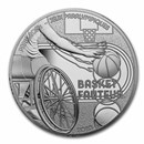 2023 France €10 Silver Paris 2024 Olympics: Wheelchair Basketball