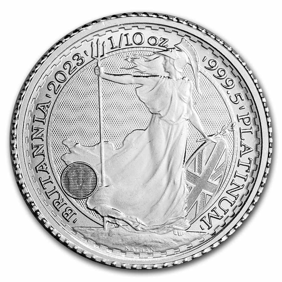 2023 GB 1/10 oz Platinum Britannia BU (King Charles III)