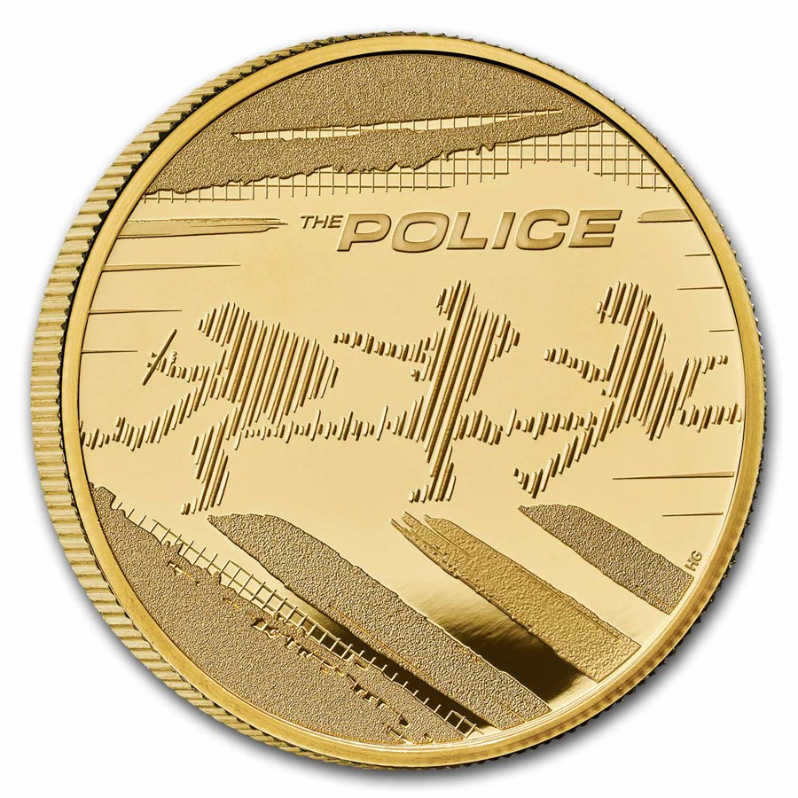 2023 GB 1 oz Gold £100 Proof Music Legends: The Police